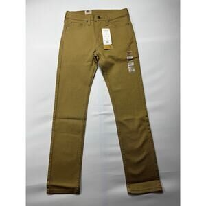 NWT Levi's 510 Men's Tan Skinny Stretch Denim Jeans - Size 28x29